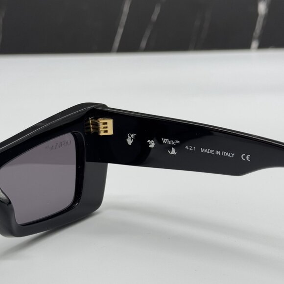 NEW OFF-WHITE SUNGLASSES, BLACK CAT EYE WOMEN EYEWEAR OFF-WHITE ACCRA 007 BLACK main image 5